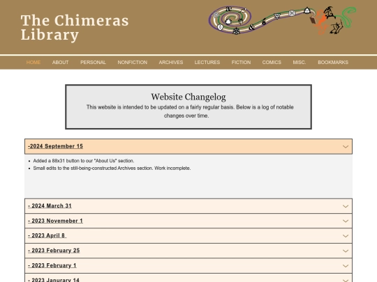 Changelog screenshot