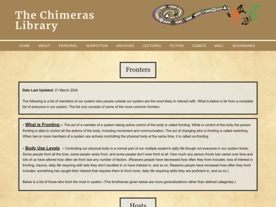 Fronters screenshot