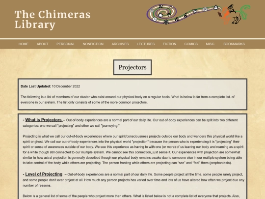 Projectors screenshot