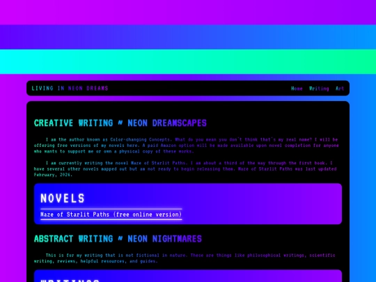 writing screenshot
