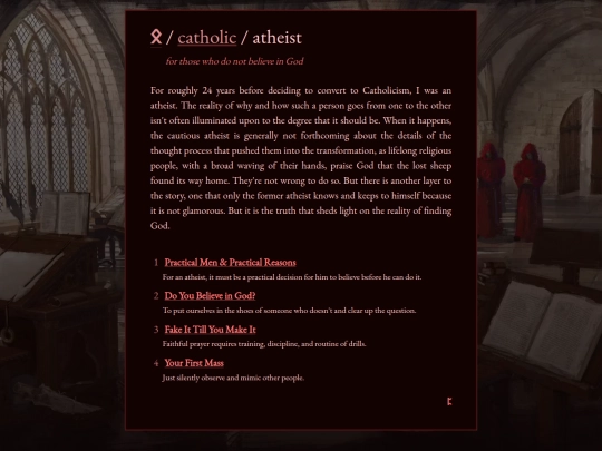 catholic/atheist screenshot
