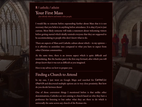 catholic/atheist/your-first-mass screenshot