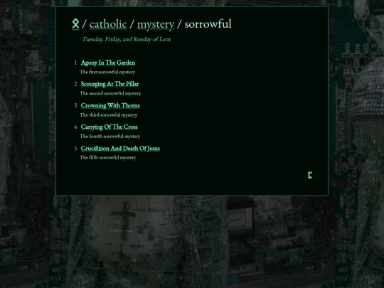 catholic/mystery/sorrowful screenshot