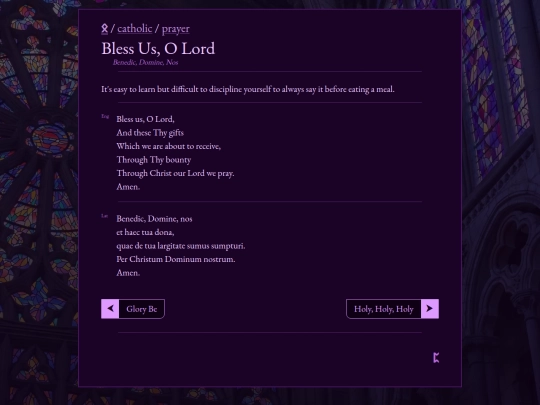 catholic/prayer/bless-us-o-lord screenshot
