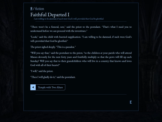fiction/faithful-departed-i screenshot