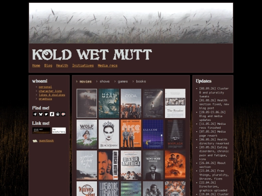 media-recommendations screenshot