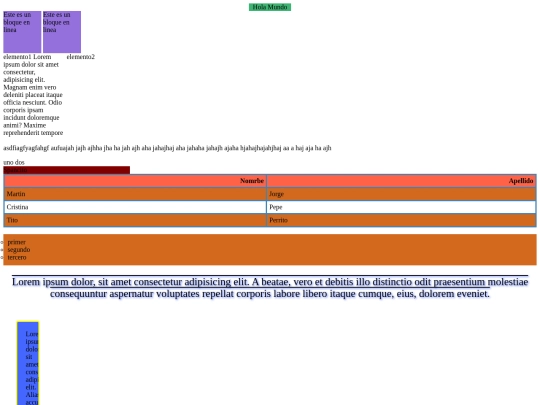 HTML y CSS codes/Hola screenshot