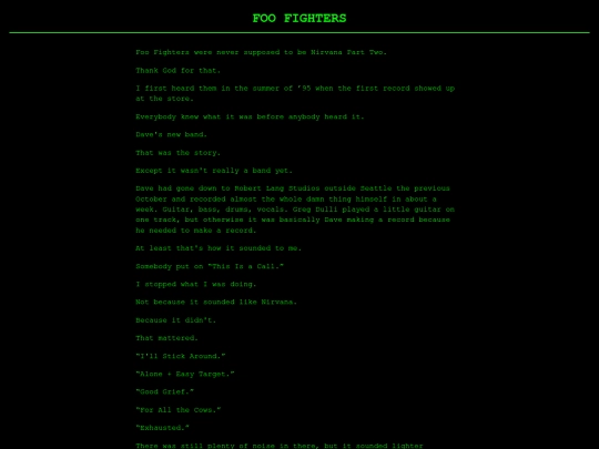 foofighters screenshot