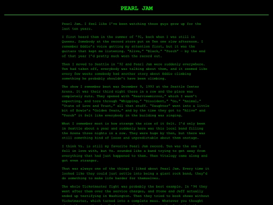 pearljam screenshot