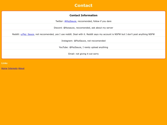 contact screenshot