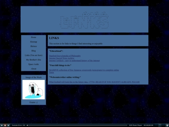links screenshot