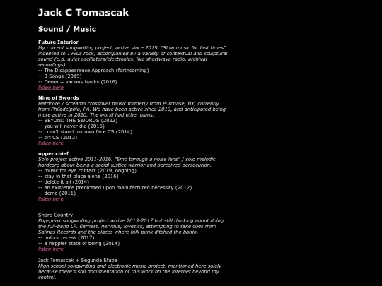 projects screenshot