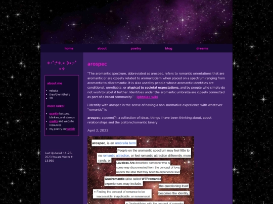 poetry/arospec screenshot