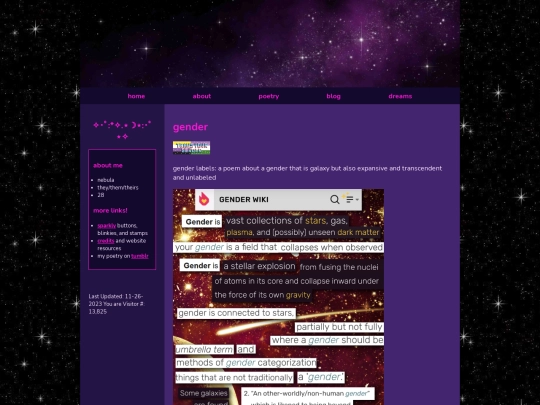 poetry/genderlabels screenshot