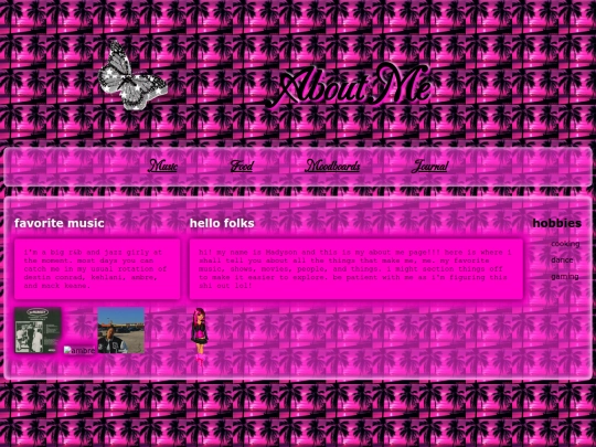 aboutme screenshot