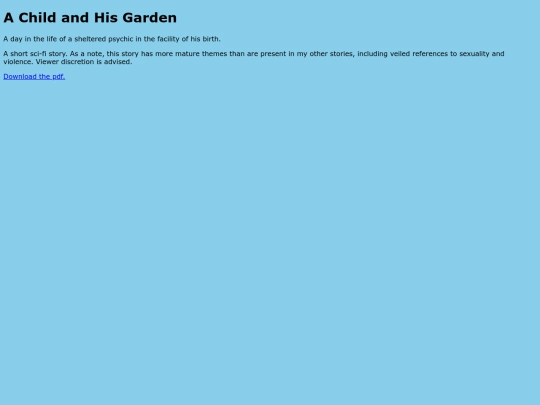 achildandhisgarden screenshot