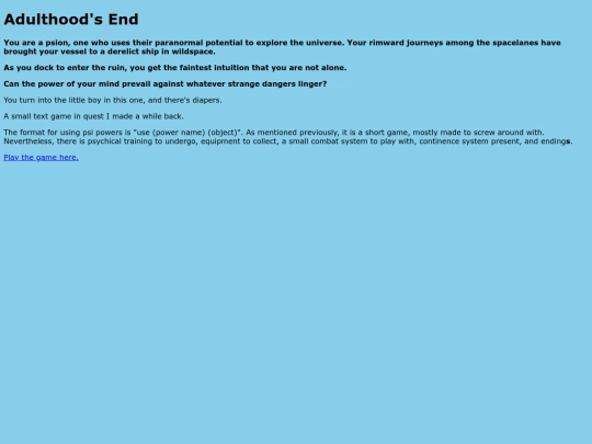 adulthoodsend screenshot