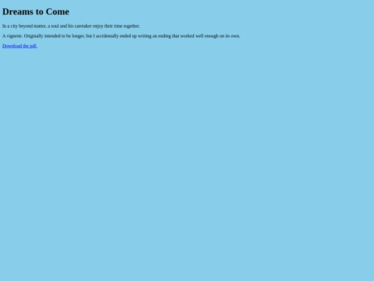 dreamstocome screenshot