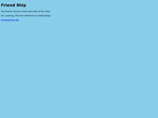friendship screenshot