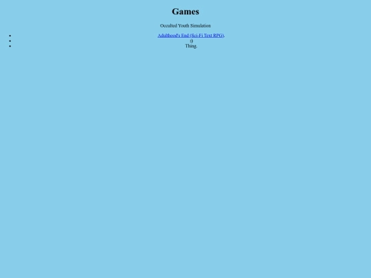 games screenshot