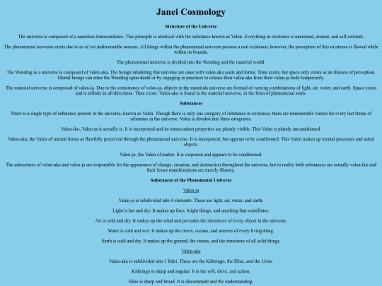 janeicosmology screenshot