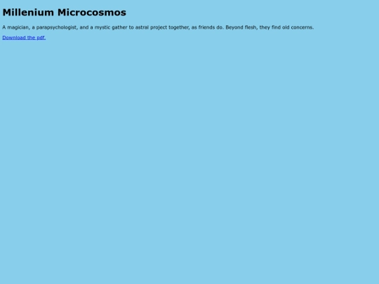 milleniummicrocosmos screenshot