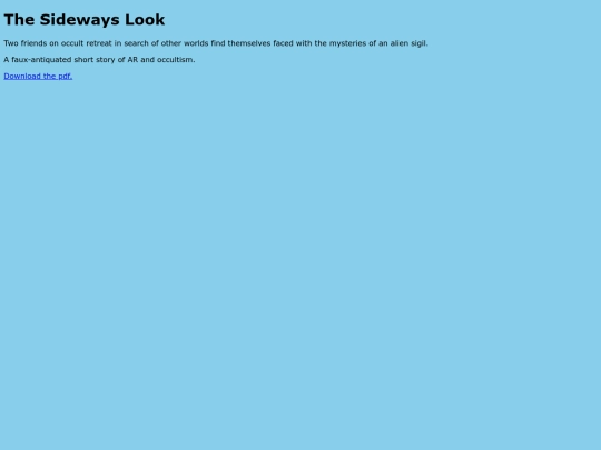 thesidewayslook screenshot