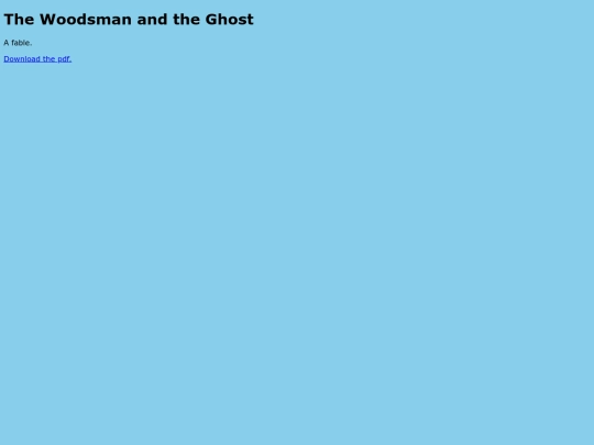 thewoodsmanandtheghost screenshot