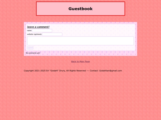 Guestbook screenshot