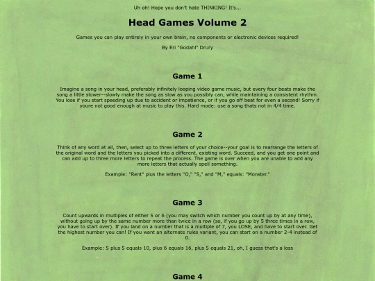 HeadGames2PlainText screenshot