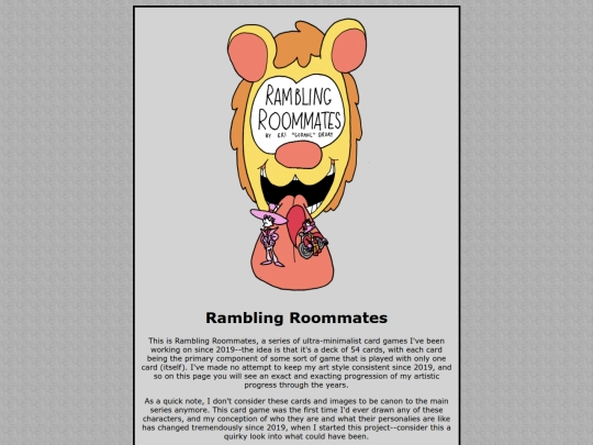 Rambling Roommates Sampler screenshot