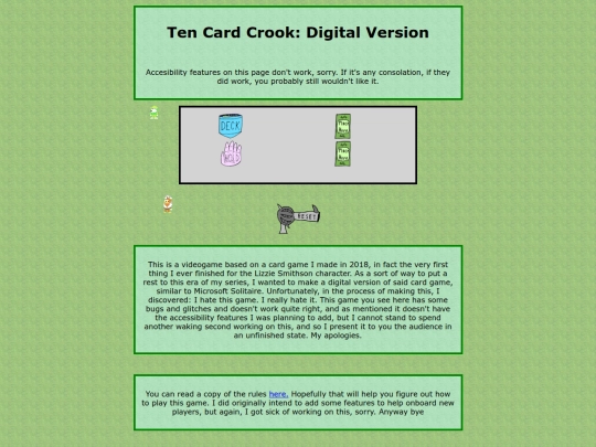 TenCardCrookDigital screenshot