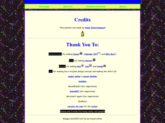 credits screenshot