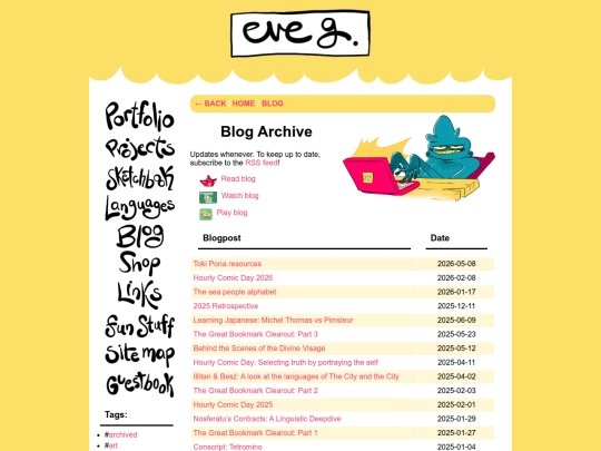 blog screenshot