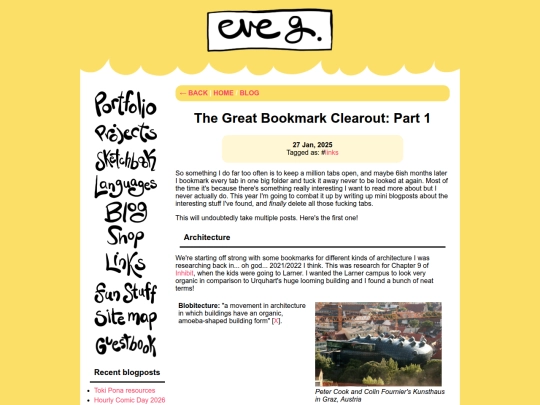 blog/posts/2025-01-27-The-Great-Bookmark-Clearout-Part-1 screenshot