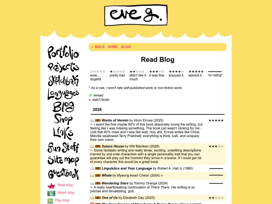 blog/read screenshot