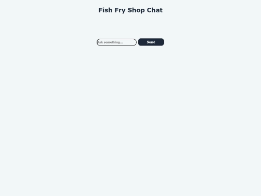 Chatbot/chat screenshot