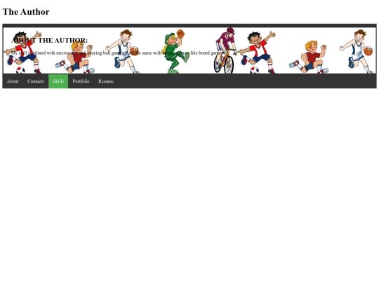 Final Website/skill screenshot