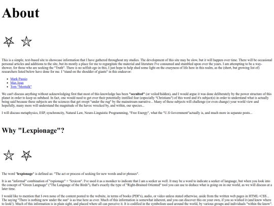 pages/about screenshot