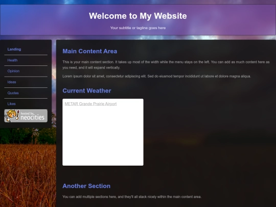test screenshot