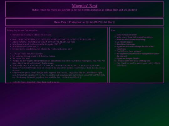 log screenshot