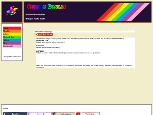 Blog screenshot