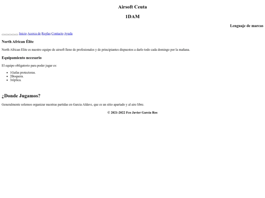 Pagina web/Acerca de screenshot