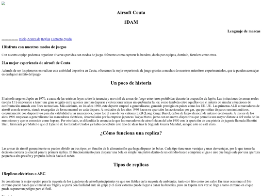 Pagina web screenshot