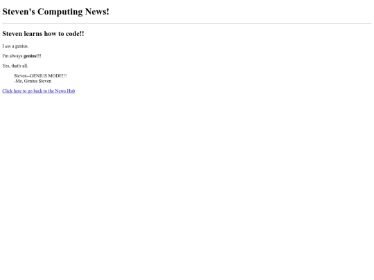 StevenOnlineNewsArticle screenshot