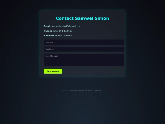 contact screenshot