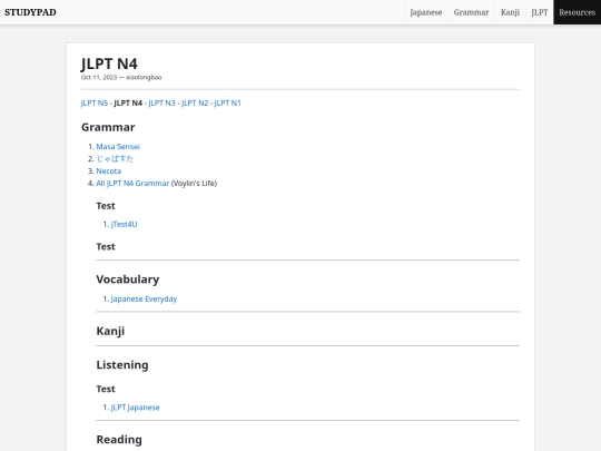 jp/jlpt-n4 screenshot
