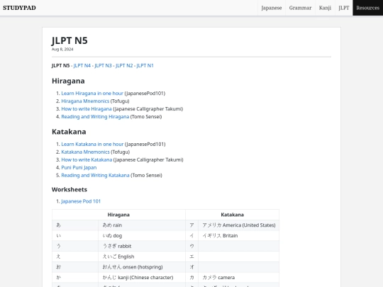 jp/jlpt-n5 screenshot