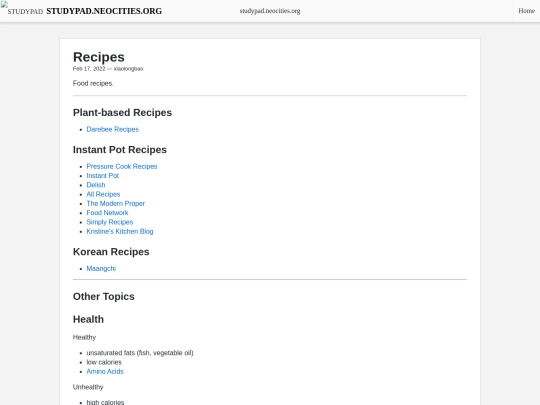 recipes screenshot