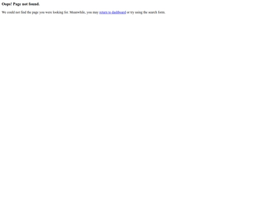 admin/404 screenshot